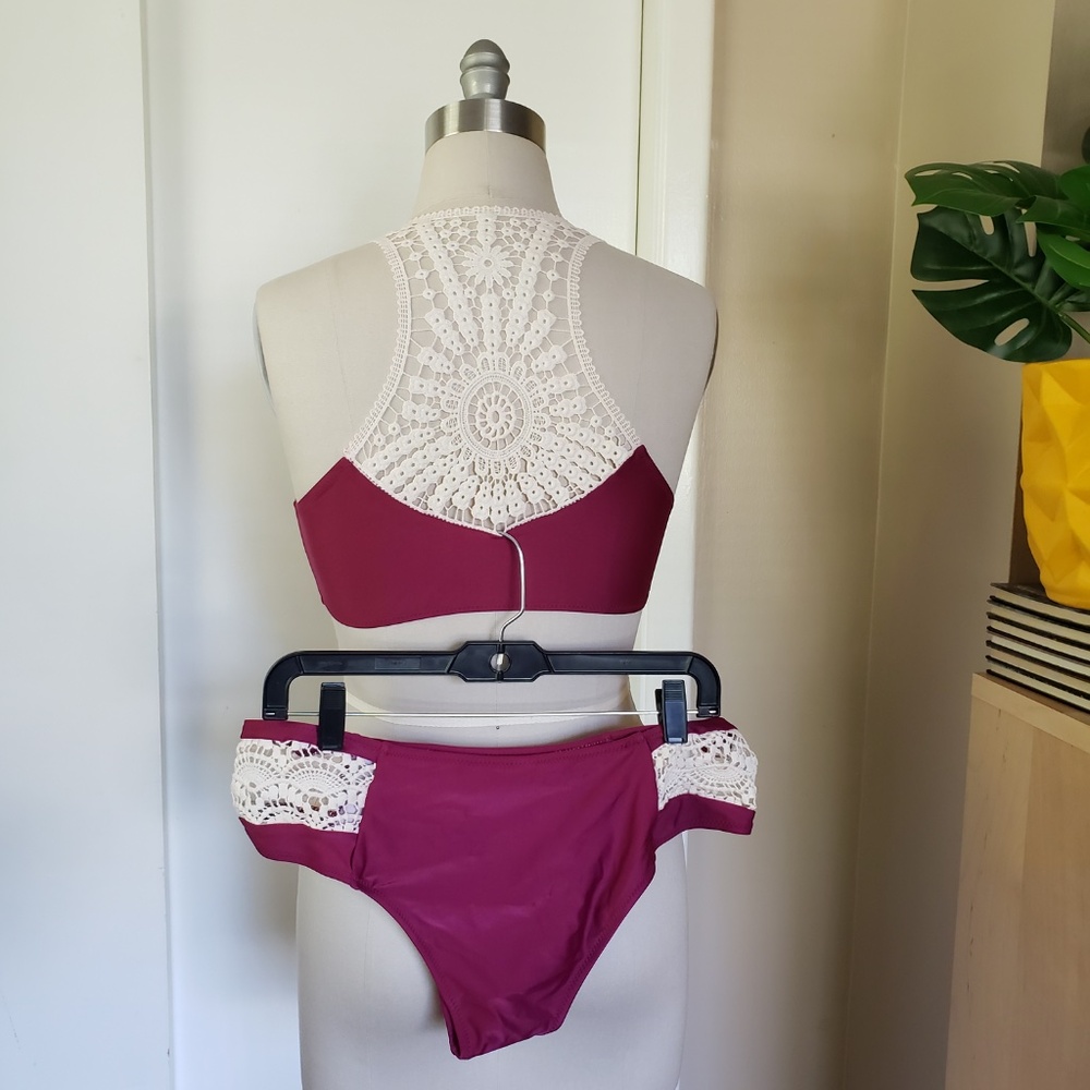 Boho Lace Swimsuit Size Large NEW!